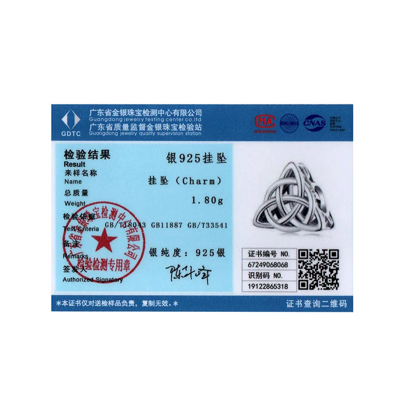 Pendentif nœud celtique original en argent sterling 925 Bamoer, amulette nordique, porte-bonheur, bijou raffiné pour femmes et hommes, idéal pour les fêtes vikings.