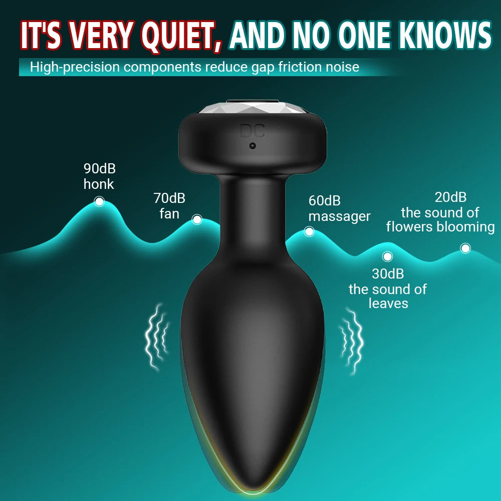 APP Wireless Control Anal Vibrator Butt Plug Men Prostate Massager Stimulator Female Masturbator Adult Sex Toys for Women Gay - Madeinsea©