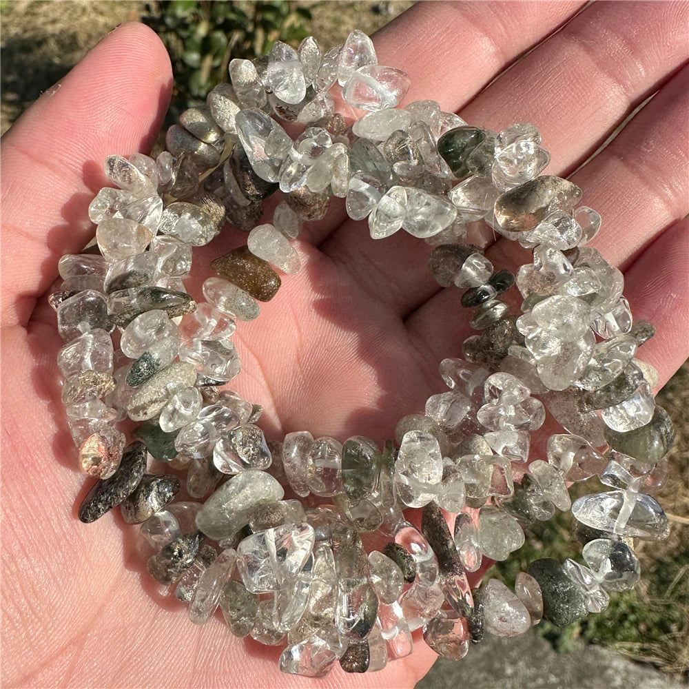 5-8mm Natural Blue Moonstone Beads White Cat Eye Crystals Opal Stone Loose Bead For Jewelry Making DIY Necklace Bracelet Rings