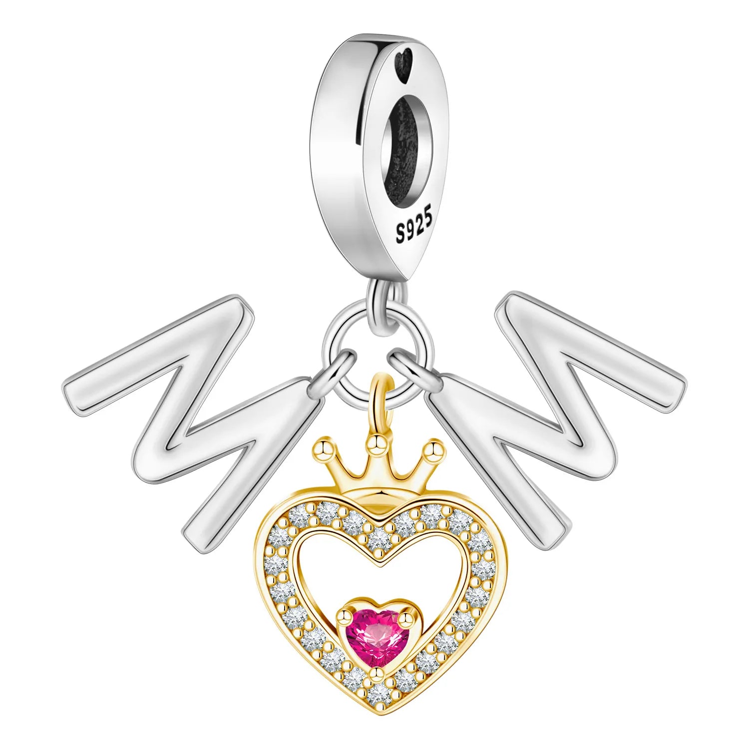 PANPOKI 925 Sterling Silver Couple And Family Beads Original Pendants Bracelet Charm Jewelry Party DIY Trendy Gifts