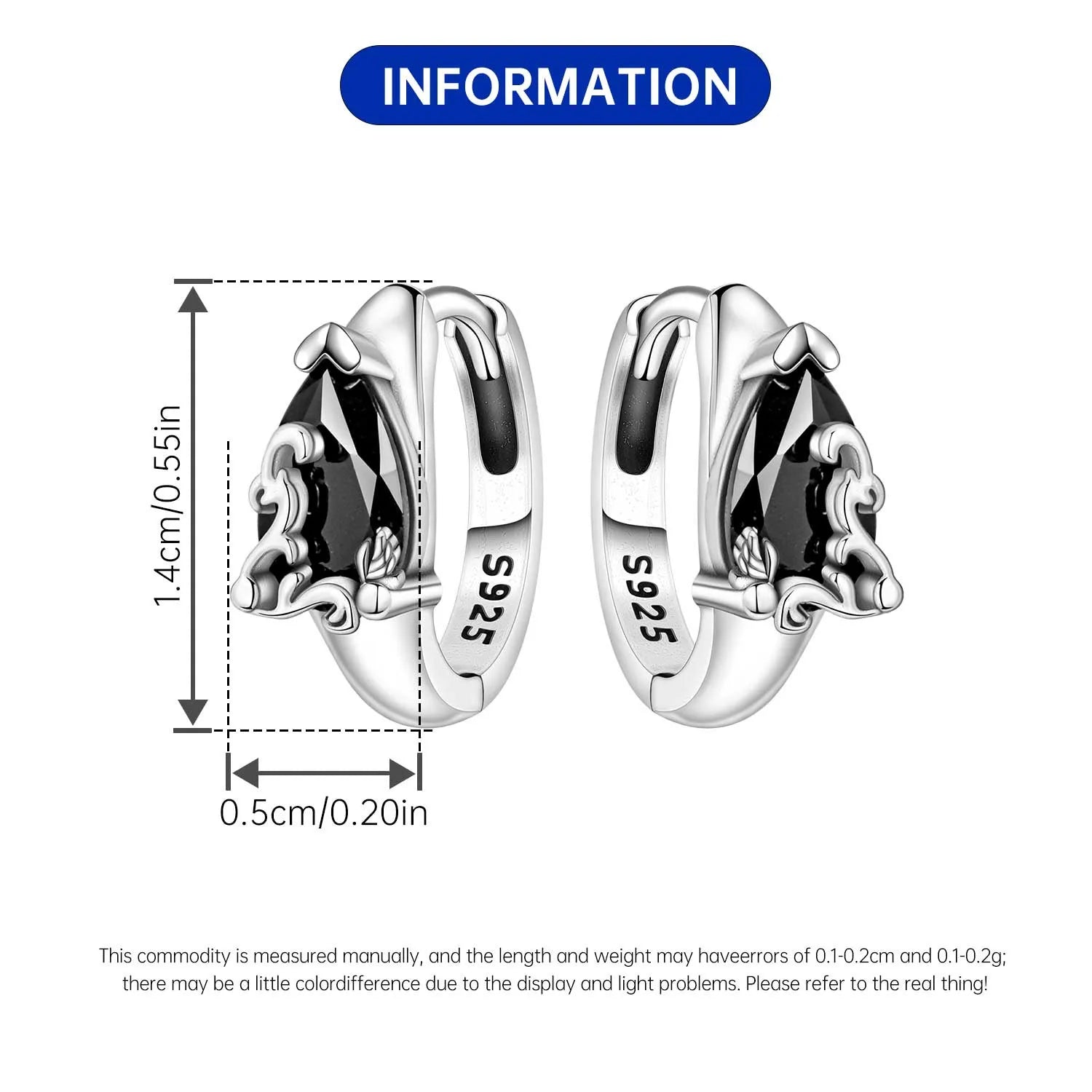PANPOKI 925 Sterling Silver Vintage Carved Water Droplet Earrings Silver Hoop Earrings For Women Jewelry Original Party Gifts