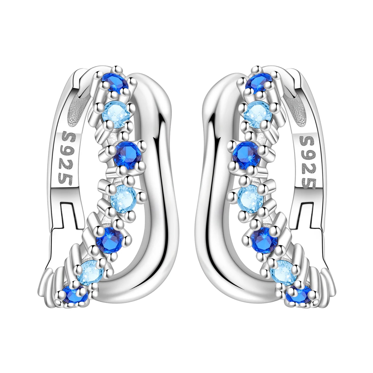 PANPOKI 925 Sterling Silver Vintage Carved Water Droplet Earrings Silver Hoop Earrings For Women Jewelry Original Party Gifts