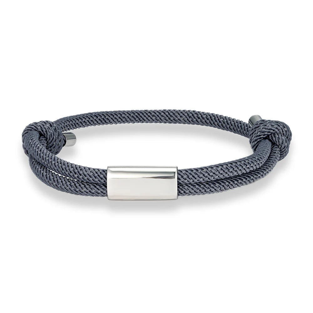 MKENDN Personalised Bracelet for Men Women Sailing Rope Bracelets Custom Birthday Gift for Her Him Handmade Boho Jewelry