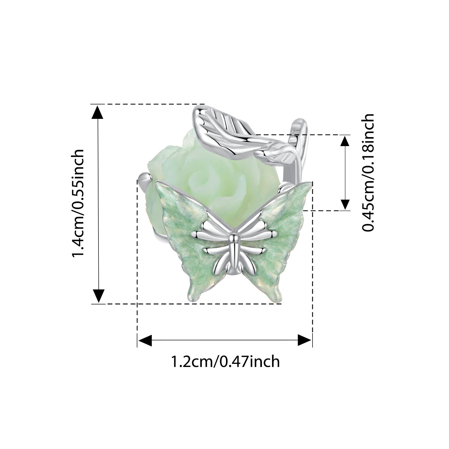 BISAER 925 Sterling Silver Butterfly Flower Silicone Charm Bead Dragonfly Crab Pendant For Women Girl DIY Bracelets Fine Jewelry