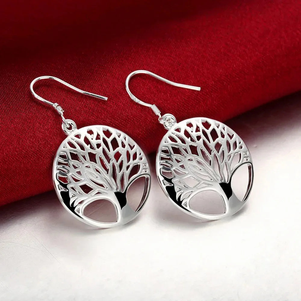 Top Quality 925 Sterling Silver Earrings Simple Round Circle Hoop Earrings For Woman Fashion Wedding Engagement Charm Jewelry - Madeinsea©