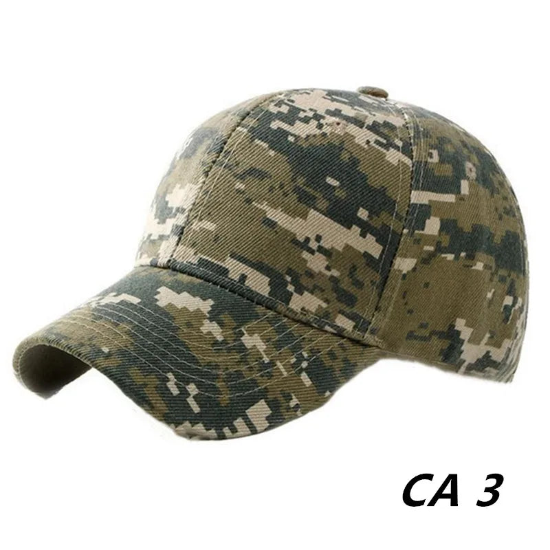 Outdoor Sunscreen Cycling Motorcycle Sunhat Camouflage Printed Sports Jungle Hiking Hunting Sunscreen Visors Golf Baseball Caps