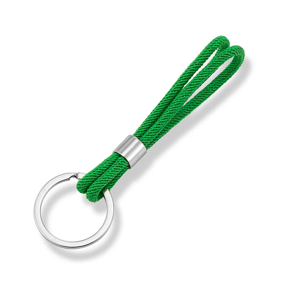 MKENDN Handmade Simple Waterproof Nautical Rope Keychain Outdoor Rock Climbing Camping Rescue Emergency Survival Rope Metal Gift