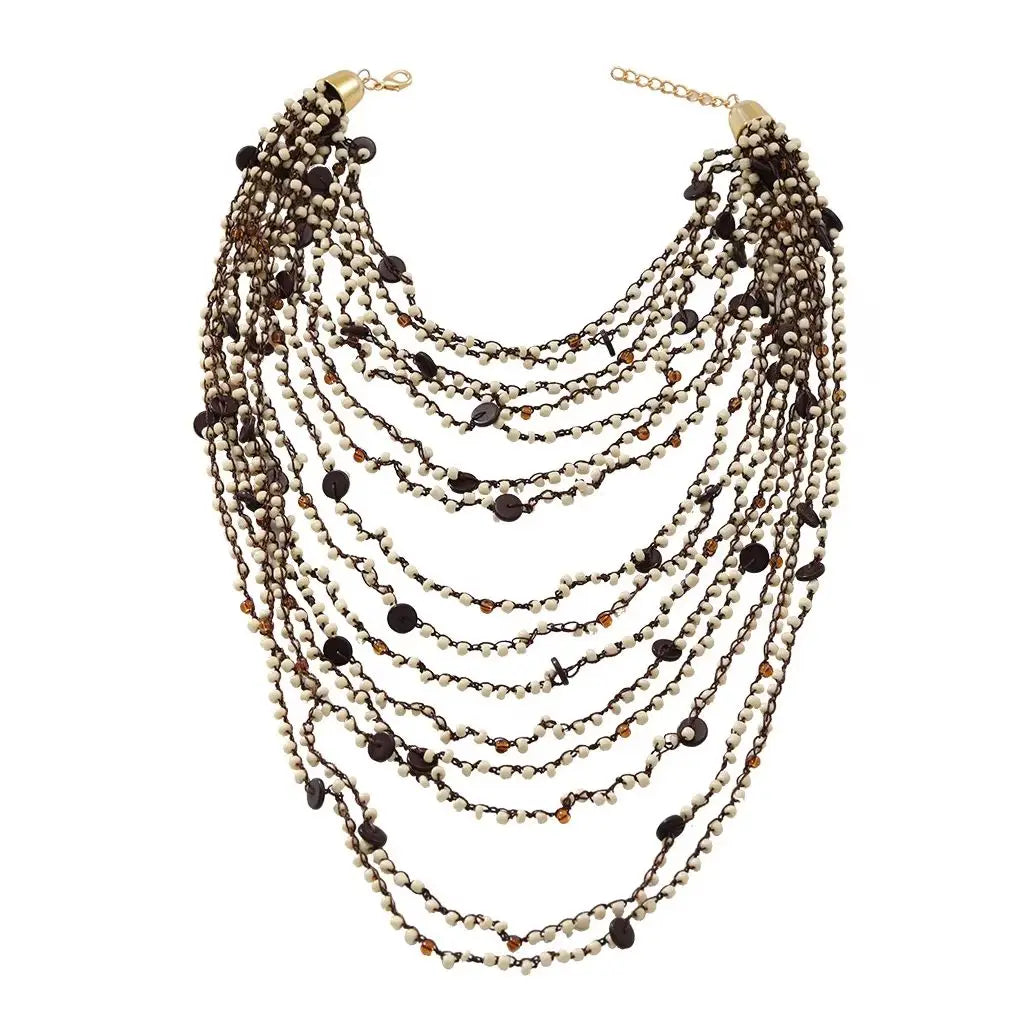 ZAA Exaggerated Multi-layered Handmade Necklace for Women
