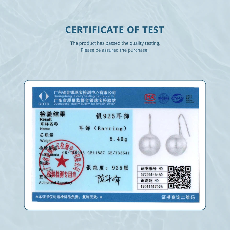 Boucles d'oreilles pendantes BAMOER en argent sterling 925 et perles, bijoux hypoallergéniques et élégants pour femme, cadeau idéal pour un anniversaire.