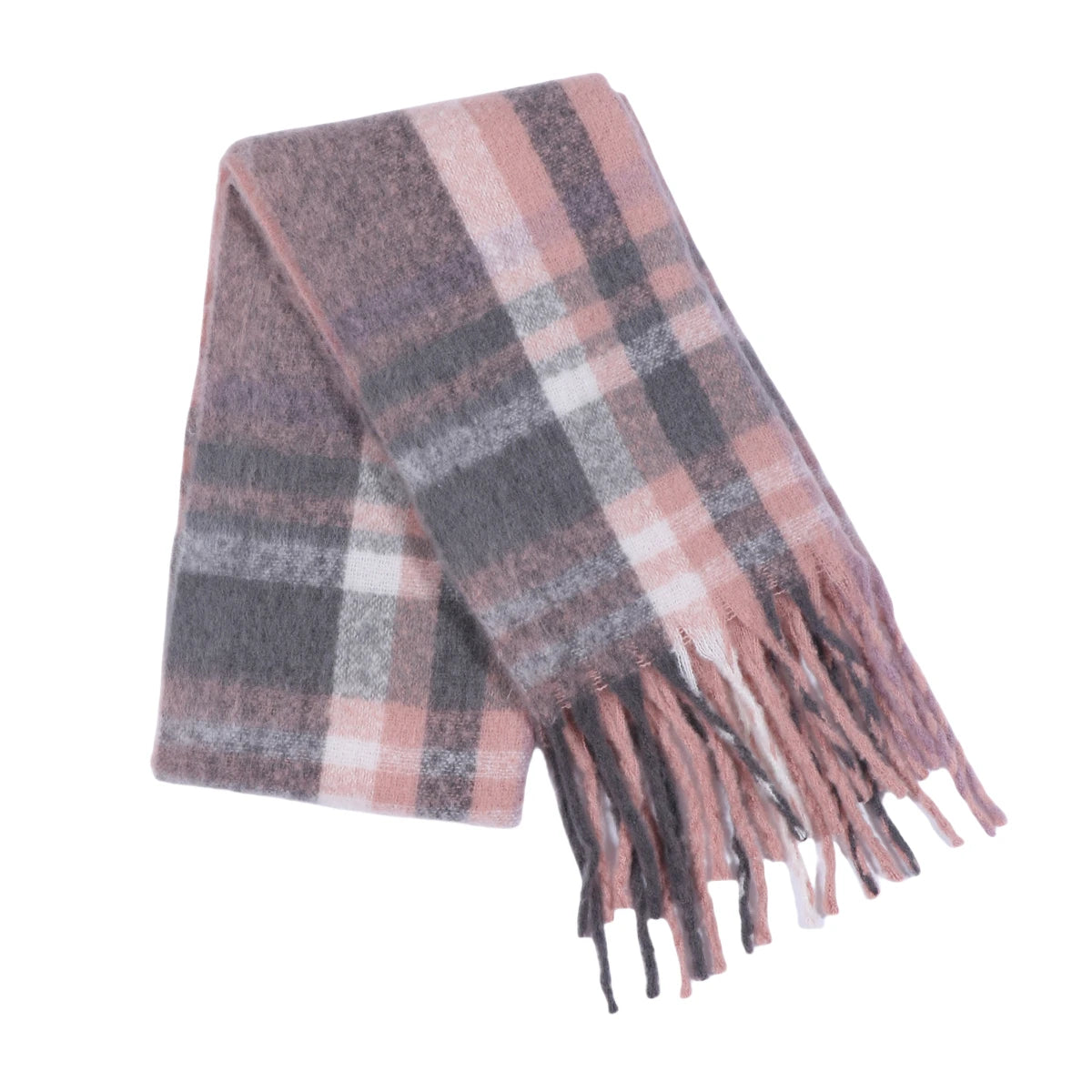 Winter Thick Stripe Cashmere Scarf for Woman Men Fashion Pashmina Large Tassel Shawls Wraps Soft Bufanda Warm Muffler Scarves