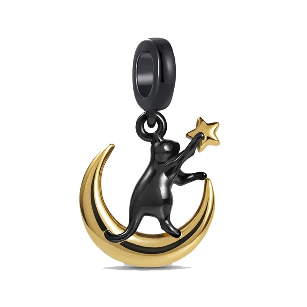 New 925 Silvering Cartoon Cat Spider Rabbit All Saints' Day Charm Bead fit Original Pandora Bracelet Trinket DIY Women Jewelry