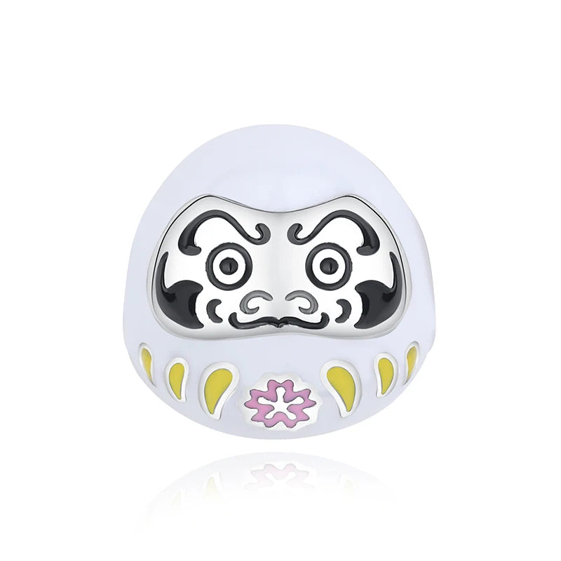 925 Sterling Silver Charms Beads Original Japanese Doll Fortune Cat Charm Fit Brand Bracelets Bangles DIY Jewelry For Women