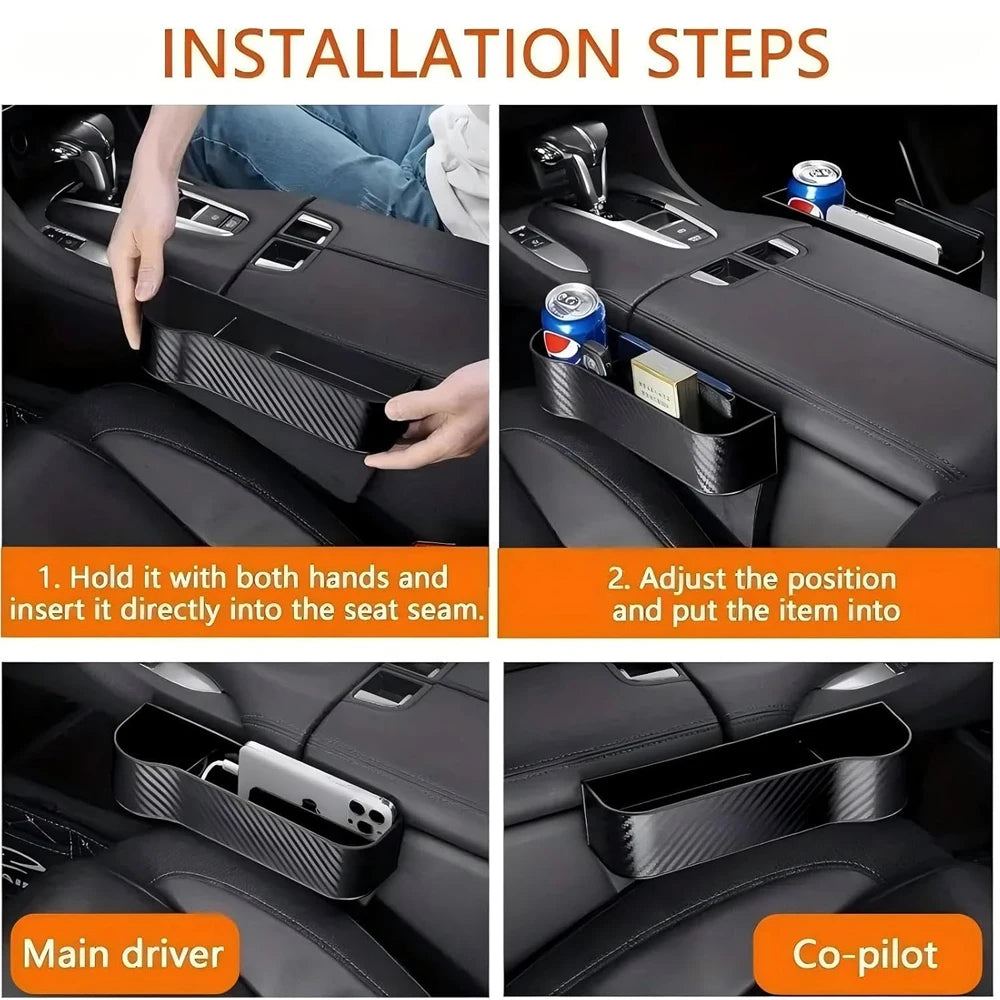 Car seat gap storage box, multi-functional car seat storage box, can store mobile phones, keys, and car utility accessories - Madeinsea©