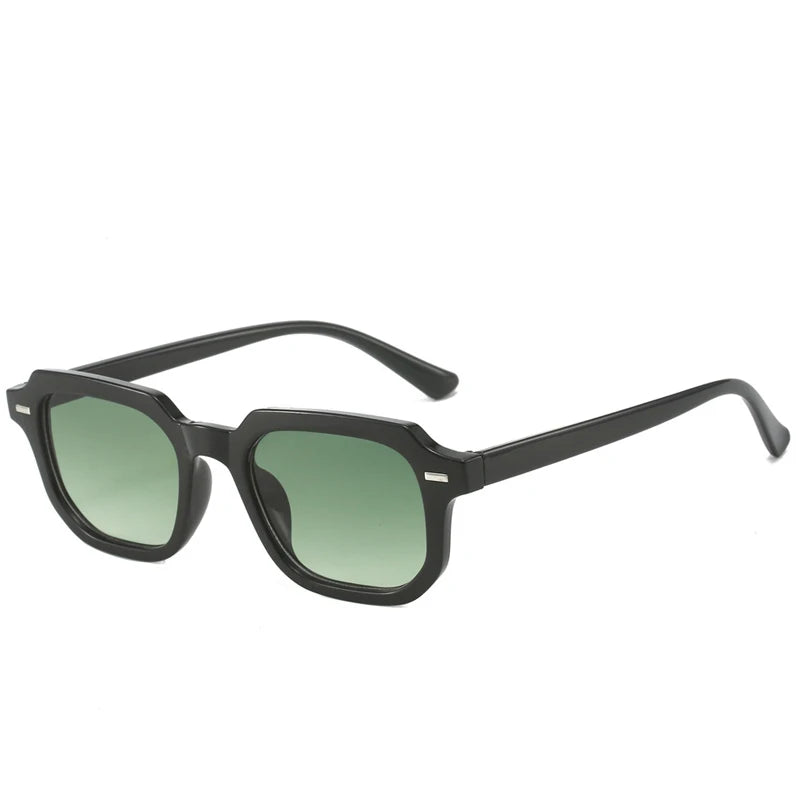 Luxus Marke Design Fashion Square Sonnenbrille Frauen Retro Nieten Dekoration Gradienten Shades UV400 Männer Leopard Blau Sonnenbrille