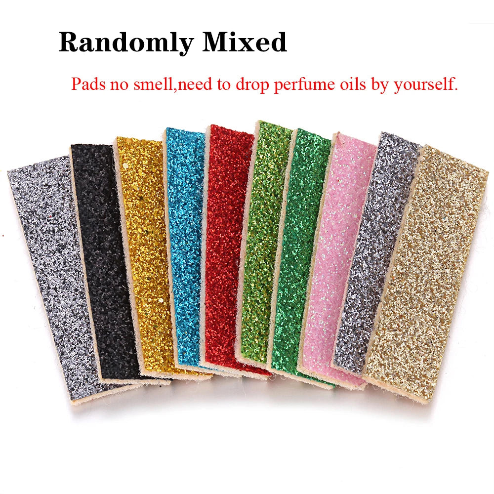 100PCS Wholesale Aromatherapy Pads for Necklace Bracelet 25mm 30mm Mixed Colorful Spacers Round Diffuser Thick Felt Refill Pads