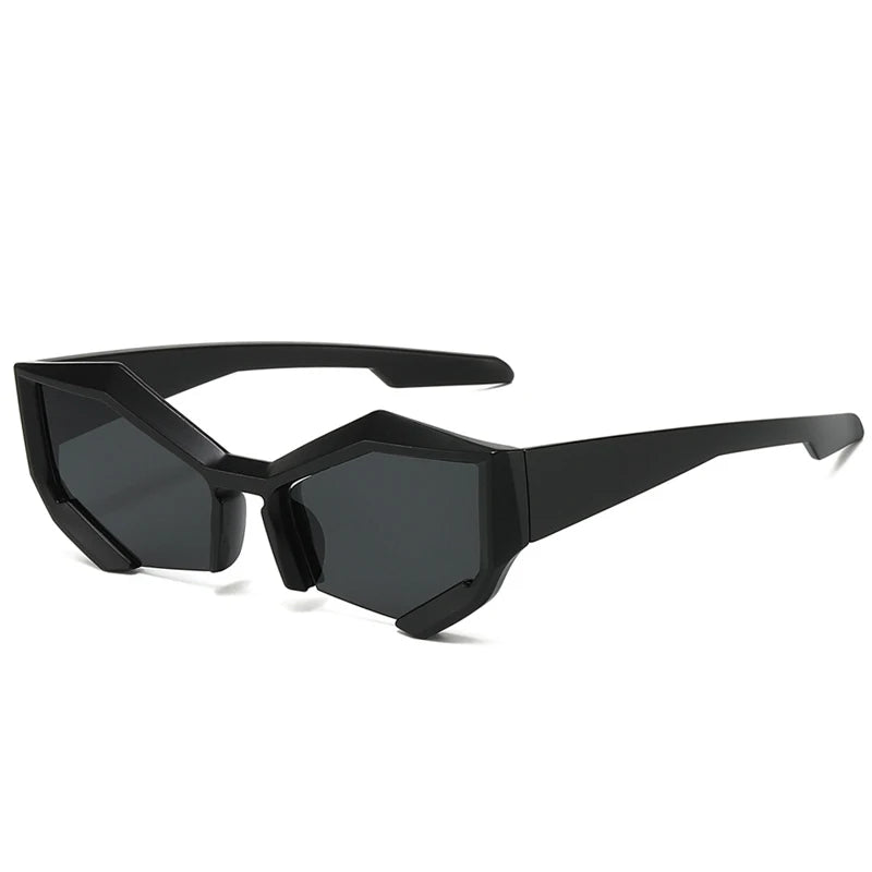 Cat Eye Sport Halbrahmen Sonnenbrille Frauen Männer Neue Luxusmarke Y2K Punk Sonnenbrille Für Damen Kleine Rahmen Shades Brillen UV400