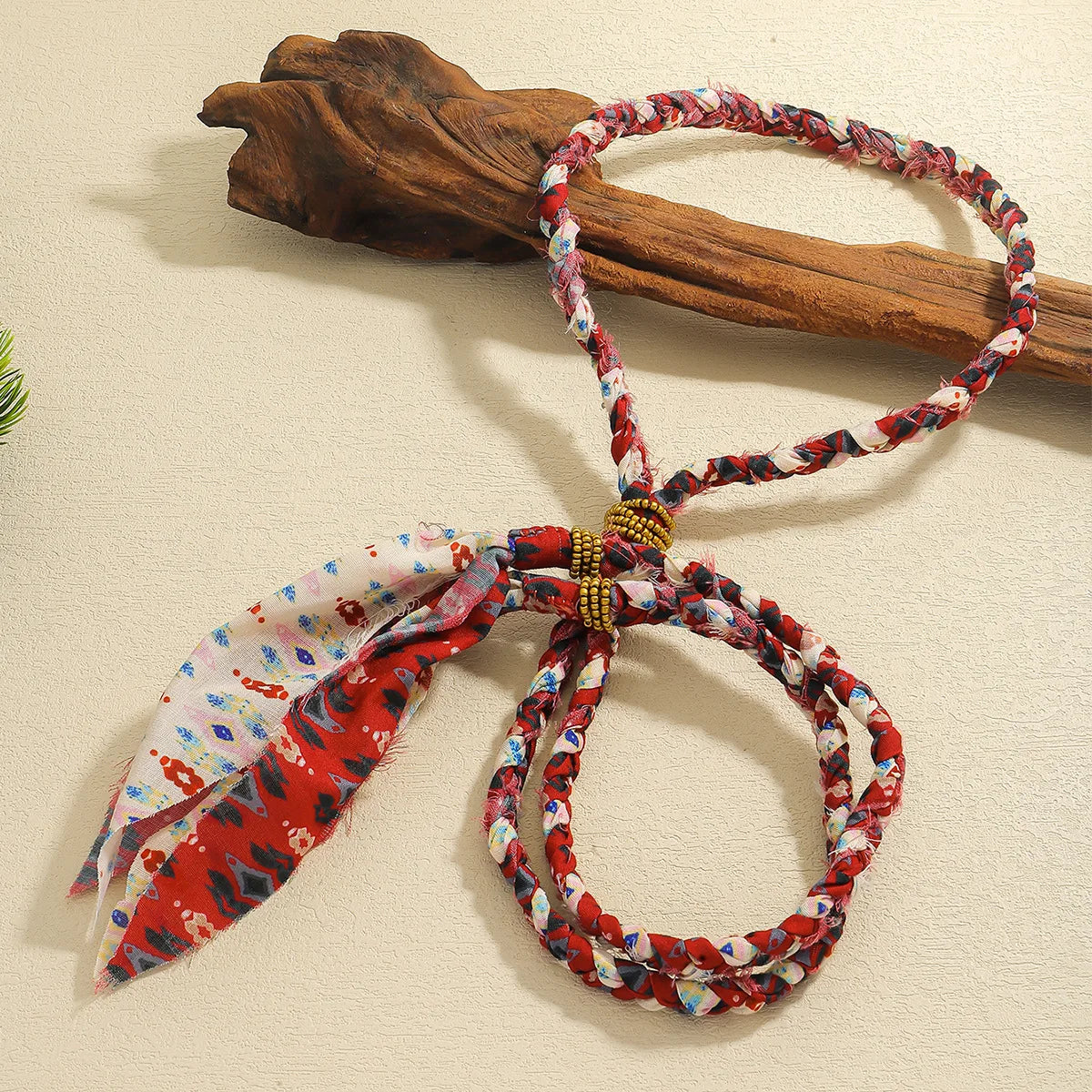 ZAA's New Handmade Woven Tie Style Scarf Necklace
