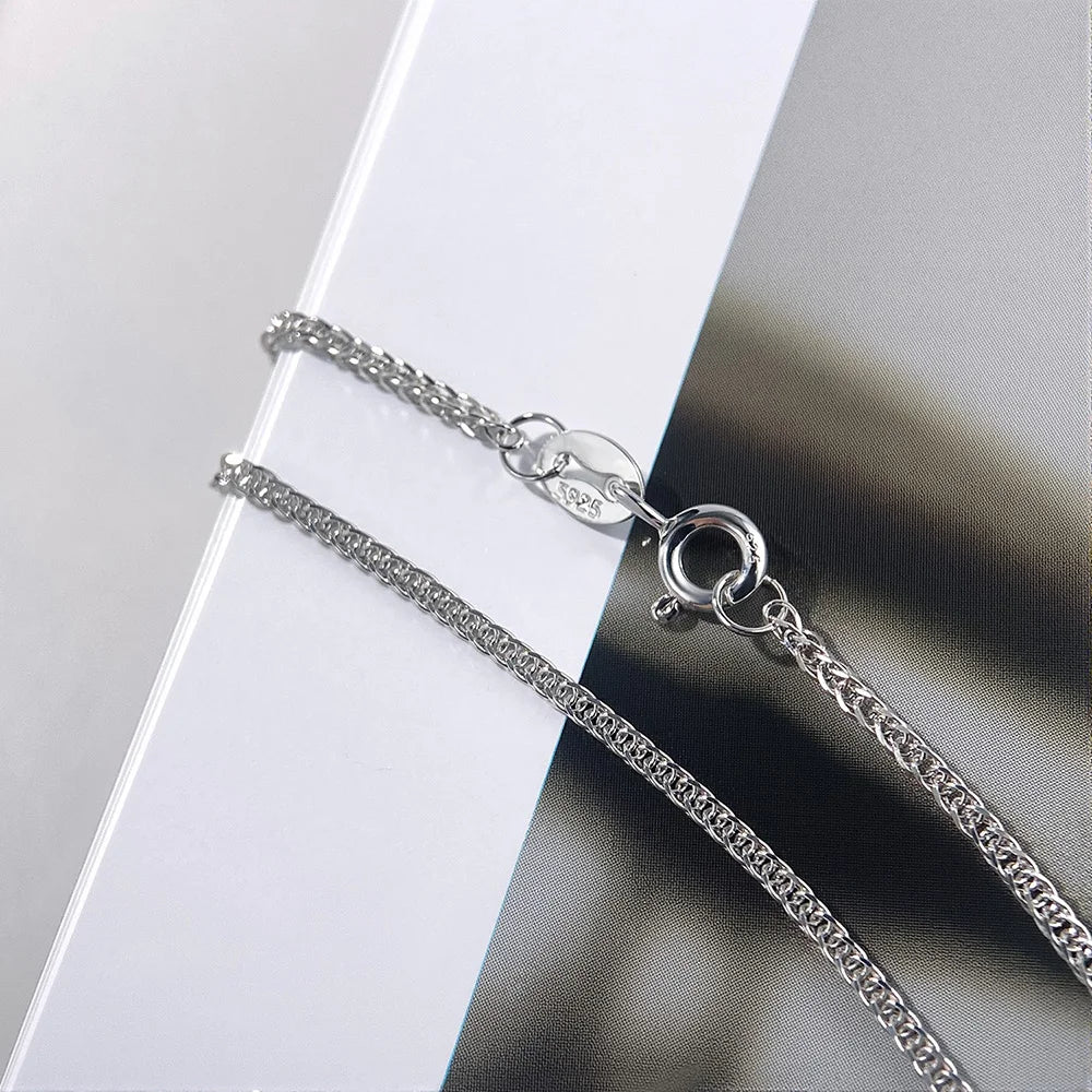 Serenity 5mm D Color Moissanite Cross Necklace for Women Men Gift 100% 925 Sterling Silver Chopin Chain Pendant Necklace Jewelry