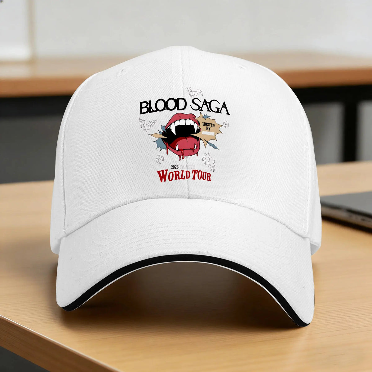 Summer Casual Baseball Cap 2026 Blood Saga World Tour Running Hippie Trucker Hat For Men Women Street Style Snapback Cap