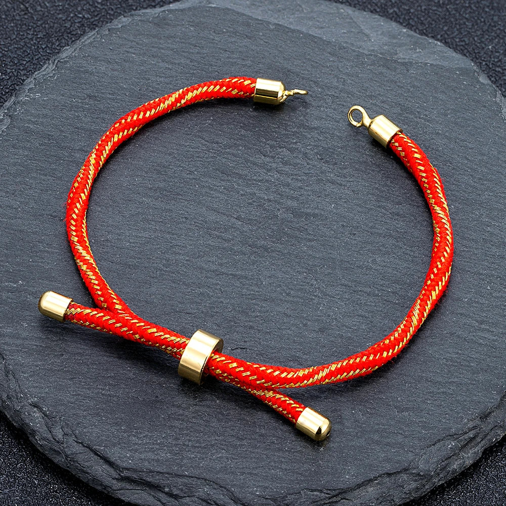 MKENDN Half Finished Adjustable Cord Bracelet DIY Bracelet Silk Cord Accessories  Bracelet Findings Craft