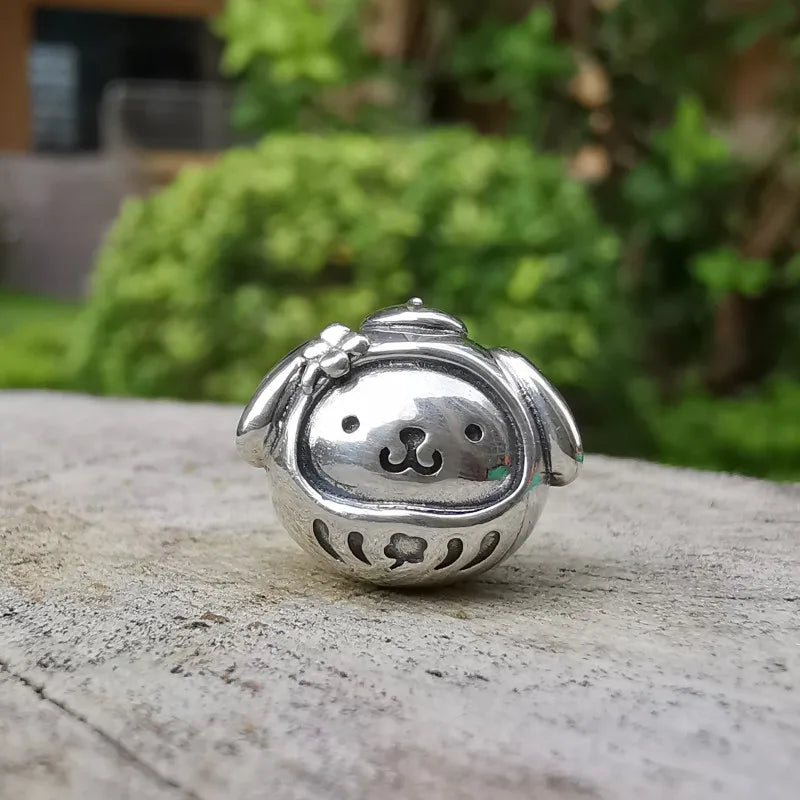 2025 New Miniso Disney Sanrio Beads 925 Silver Stitch Hello Kitty Kuromi Charm Fit Original Bracelet Women DIY Pendant Jewelry