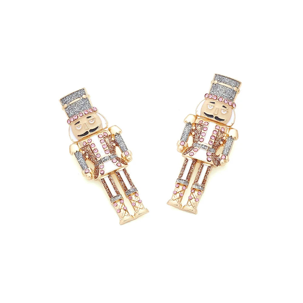 Personalized Creative Cute Nutcracker Soldier Earrings