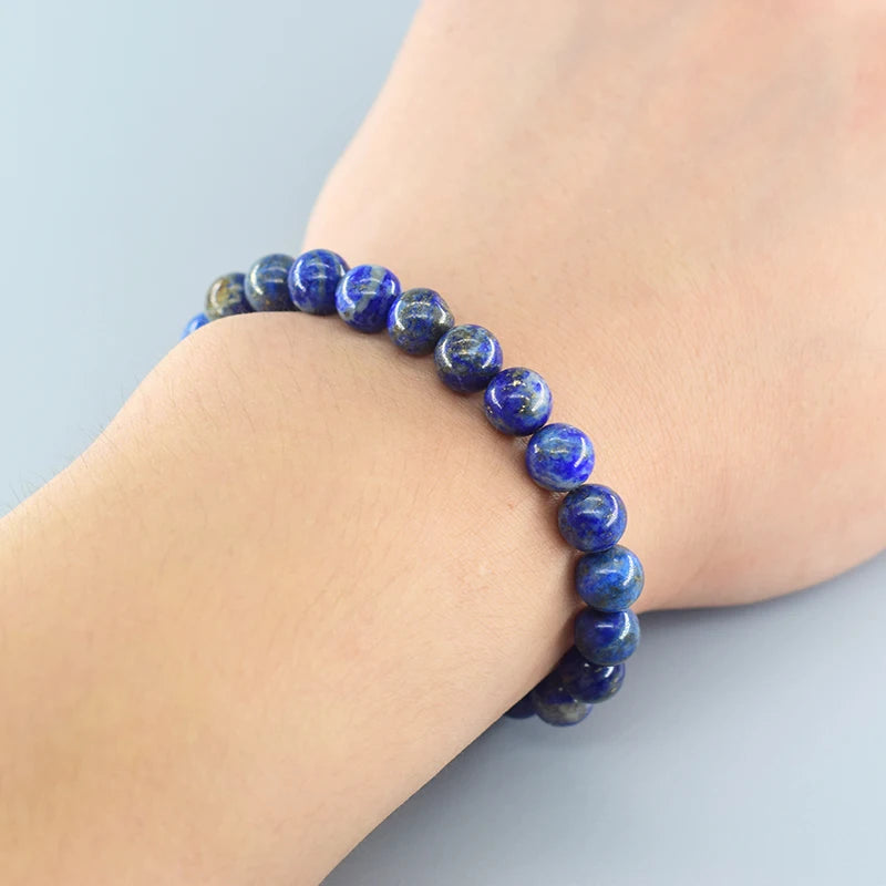 Natural Lapis Lazuli Stone Beads Bracelets