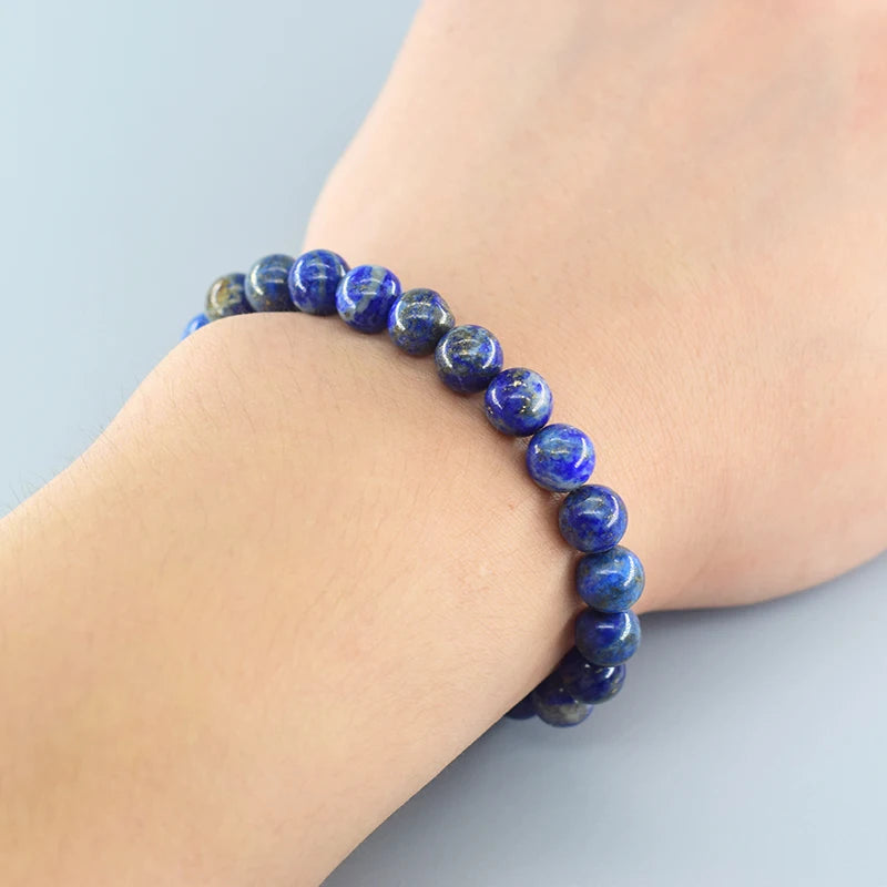 Natural Lapis Lazuli Stone Beads Bracelets - Madeinsea©