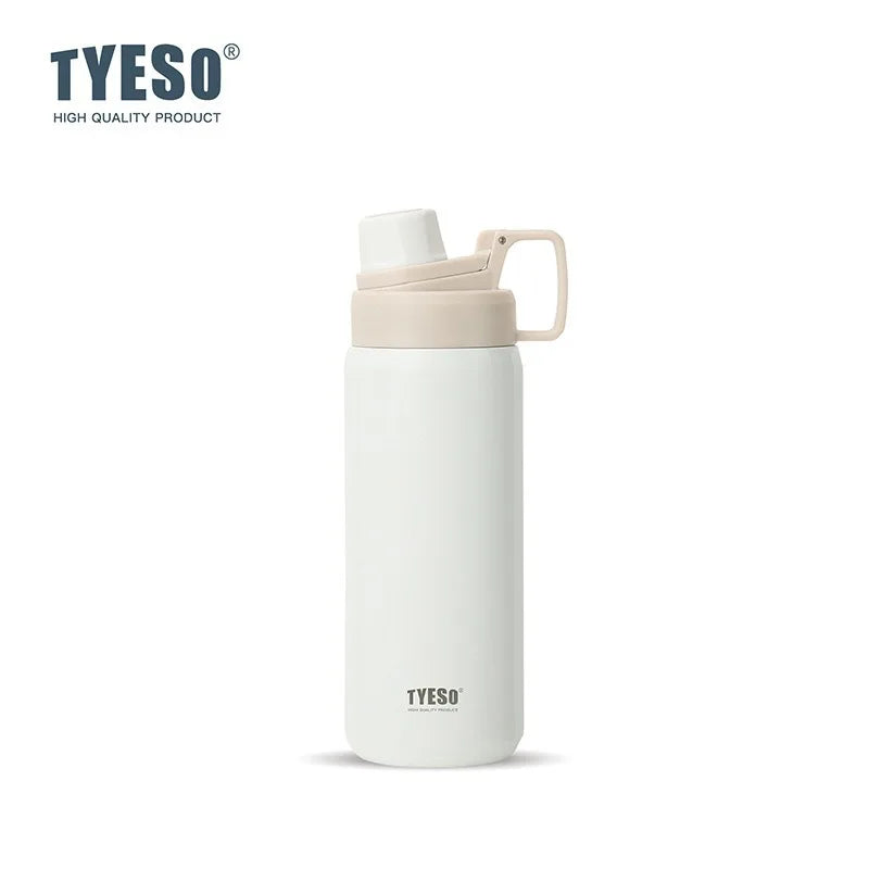 TYESO Insulated Water Bottle Stainless Steel Capacity Portable Tumbler for Outdoor Sports Fitness Travel Leakproof Ice Cold Cup