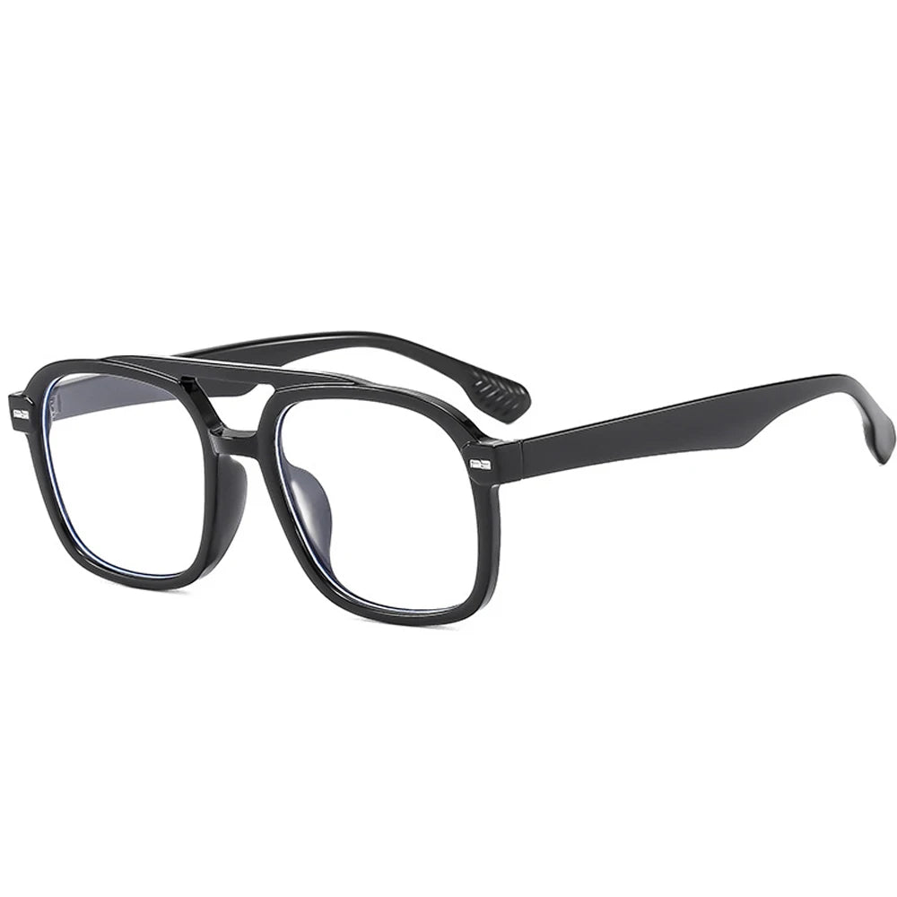 Lunettes de soleil de marque de luxe rétro carrées à double pont pour femmes, mode pilote rivets hommes été extérieur voyage nuances UV400