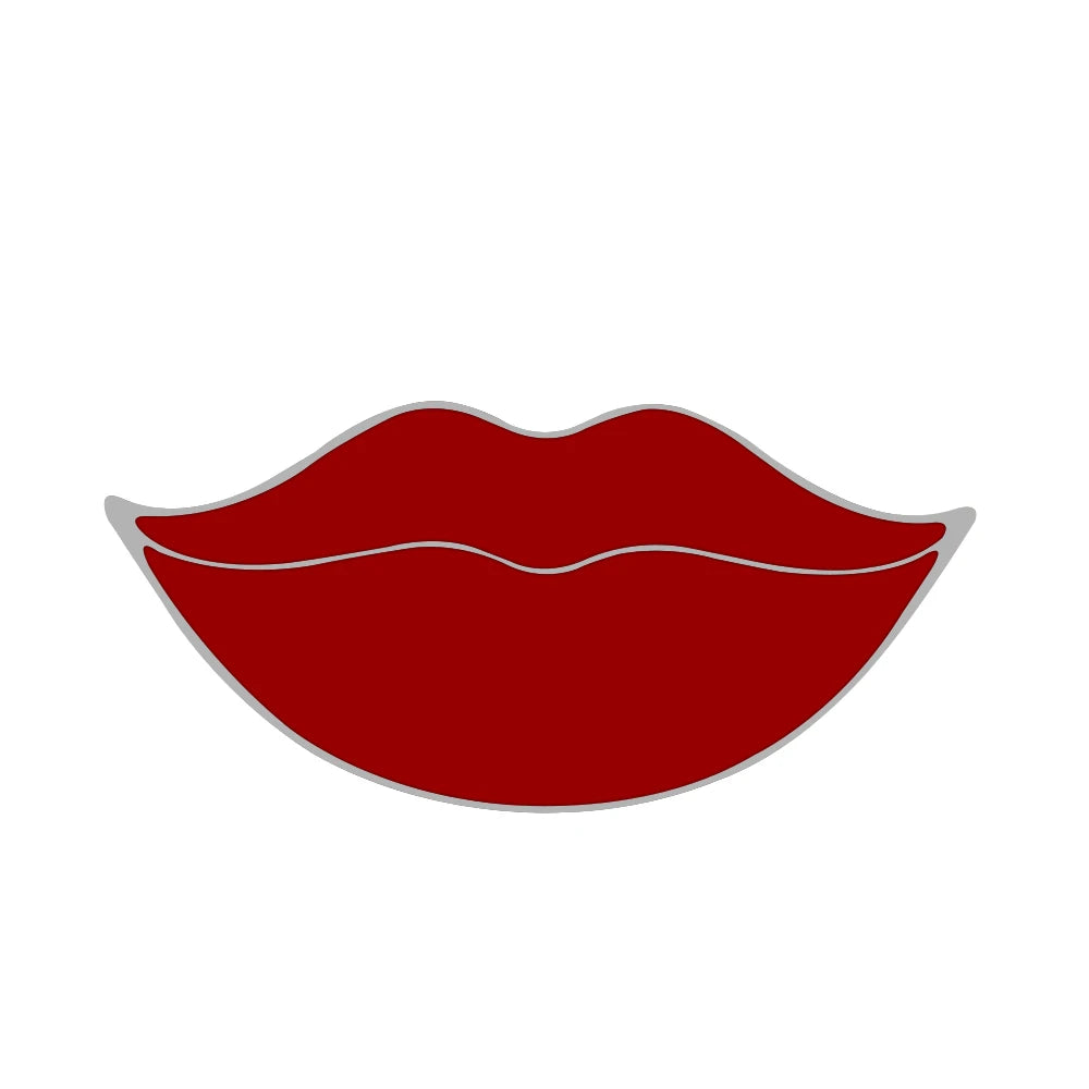 Sexy Girl Red Lips and Lipsticks Enamel Pins Women Charm Metal Brooches Coat Hat Bag Lapel Pin Badges Jewelry Accessories Gift