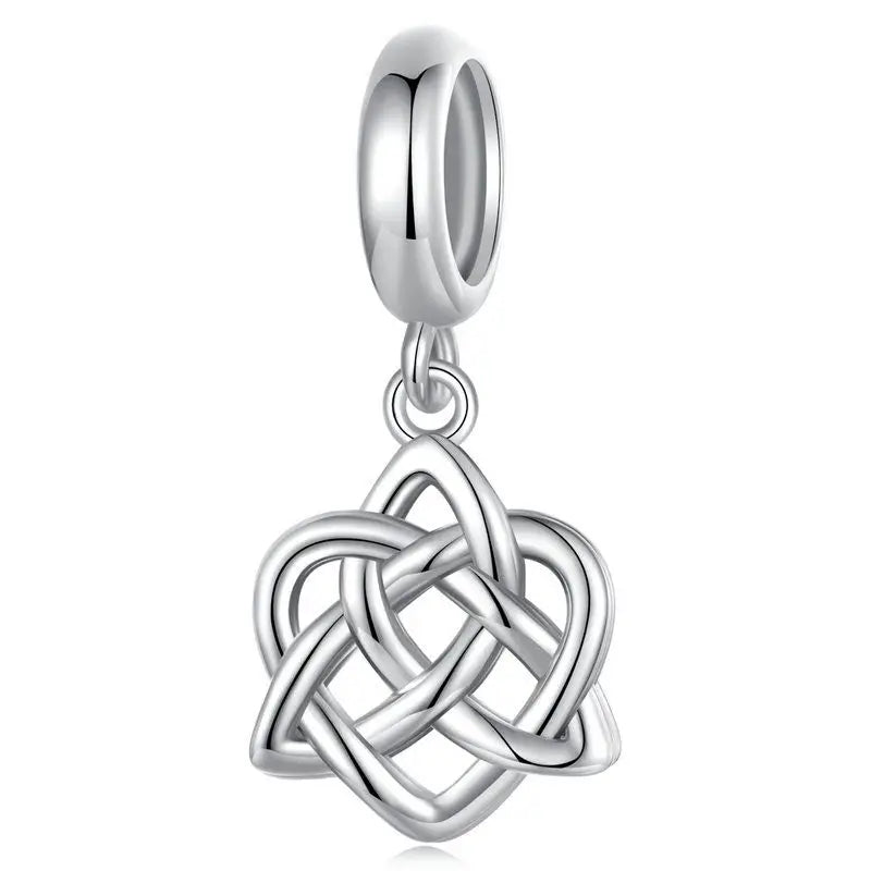 WOSTU 925 Sterling Silver Religious Openable Bible Book Charm Cross Faith Pendant Celtic Knot bead Fir Bracelet DIY Family Gift