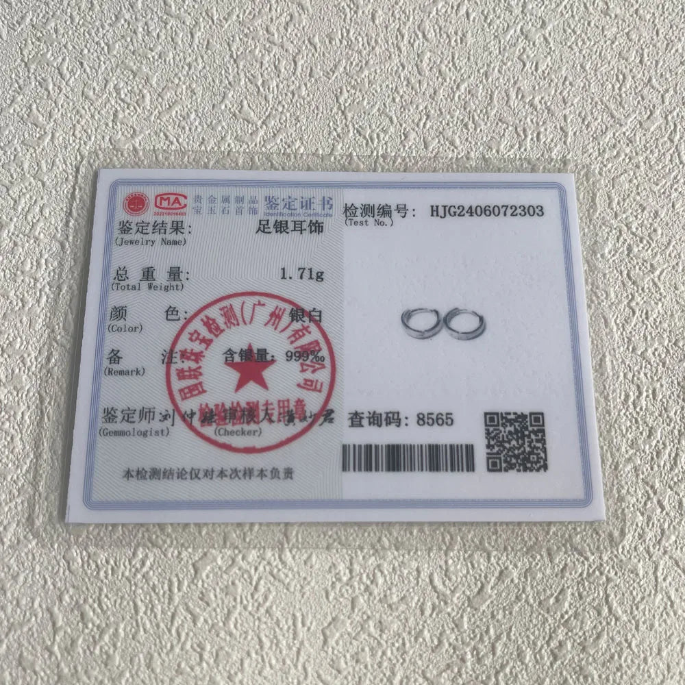 925 Sterling Silver Vintage Shinning Round Earrings For Women Trendy Earring Jewelry Prevent Allergy Party Accessories Gift