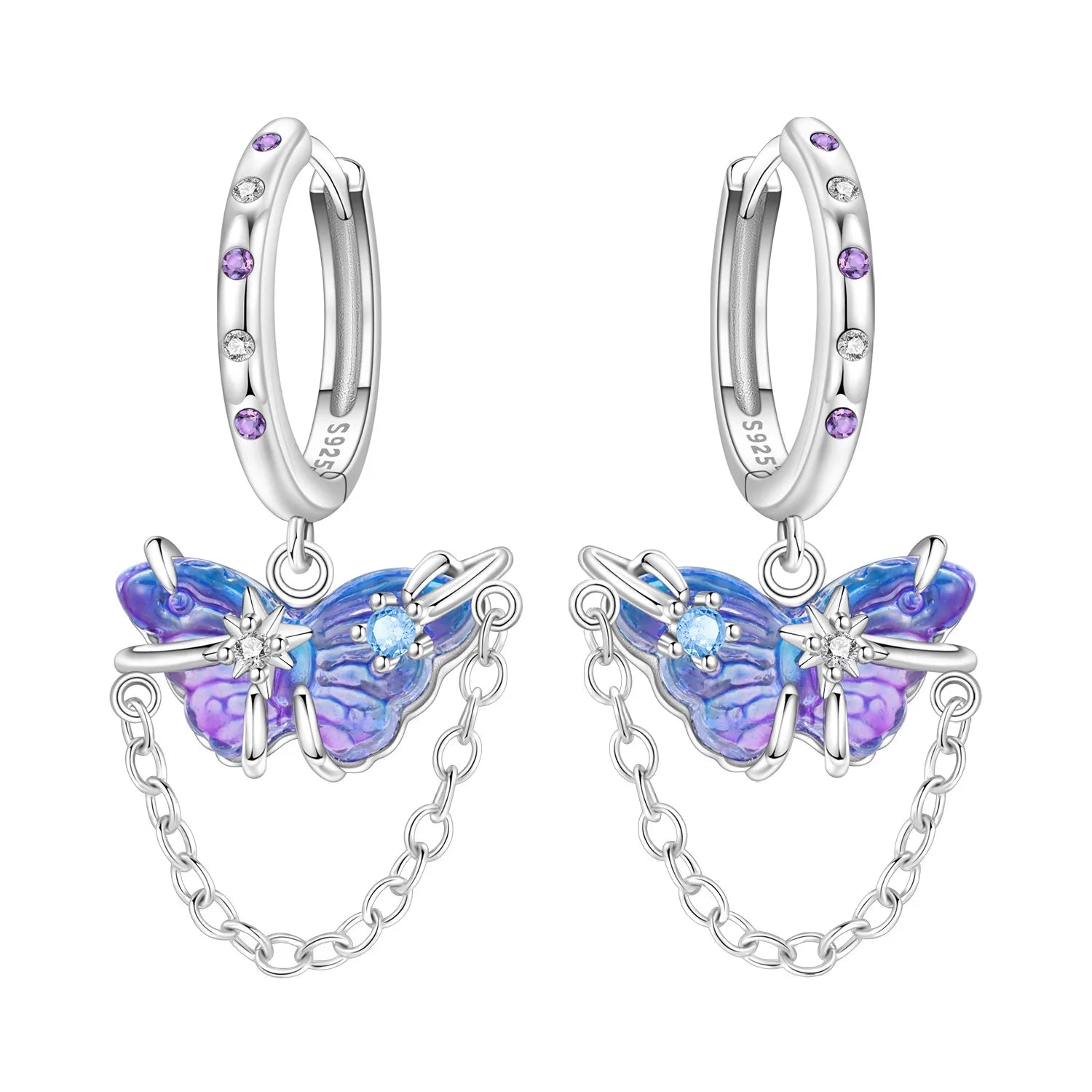 PANPOKI 925 Sterling Silver Bee Insect Earrings Original Jewelry Drop Earrings Jewelry Party Anniversary Trendy Gifts
