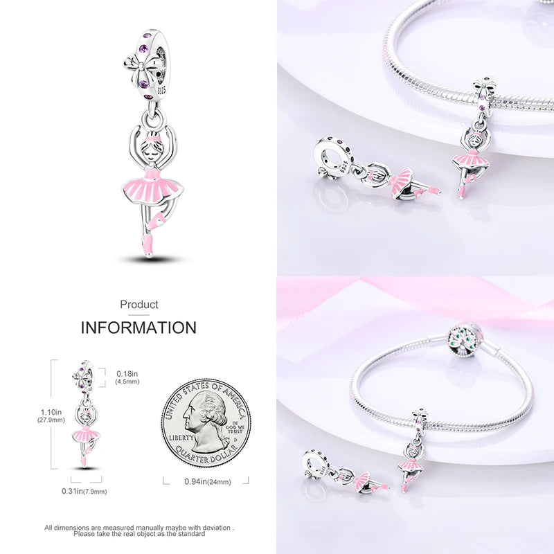925 Sterling Silver Boy Girl Couple Lovers Beads Marriage Charms Dangle Fit Original  Bracelet Charms Jewelry Women DIY