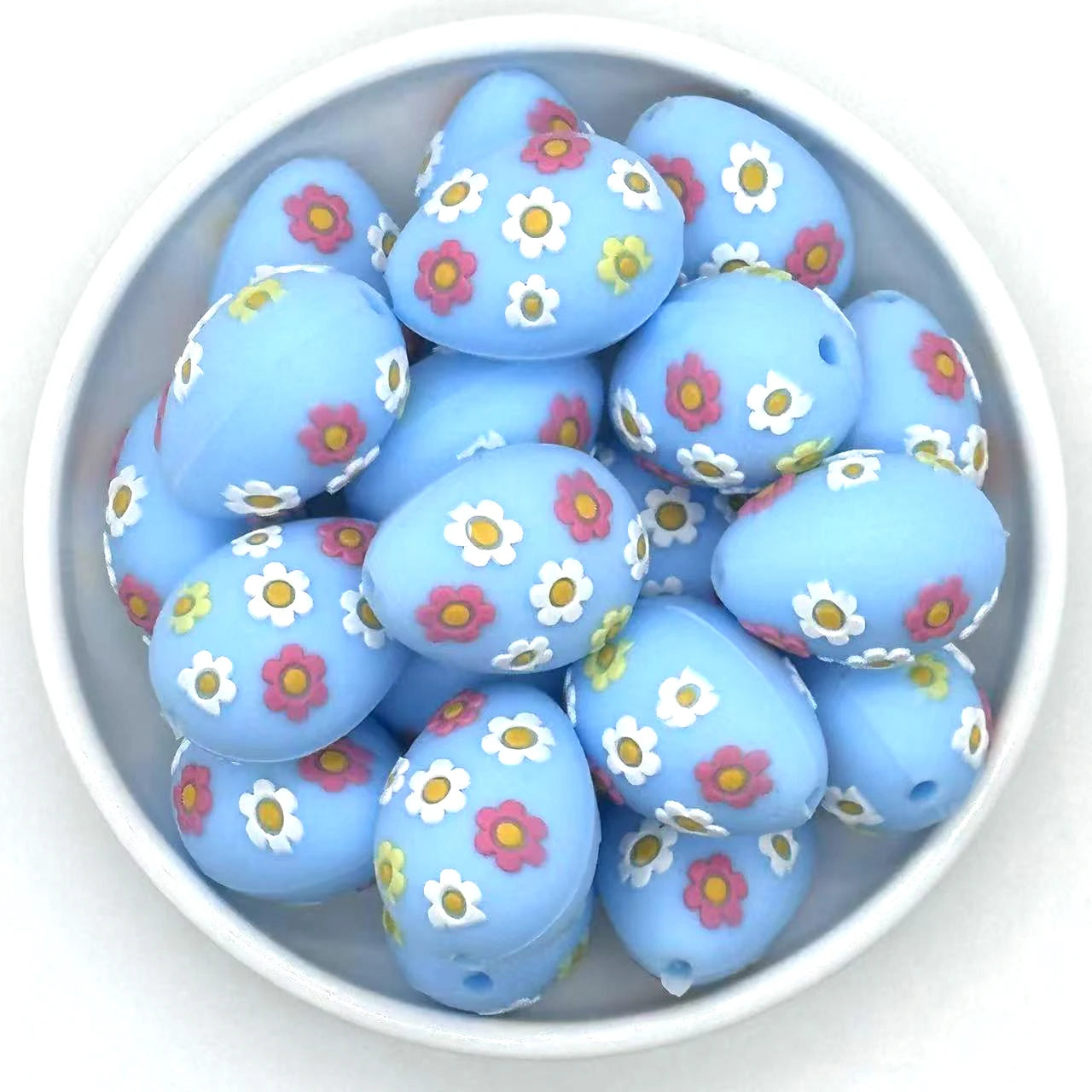 Lot de 5 ou 10 perles focales en silicone 3D de la série Pâques, pour bricolage, colliers, bijoux, stylos, porte-clés, décoration de voiture, chaînes de sacs