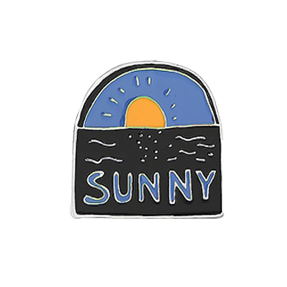 Enjoy Summer Holiday Brooch Cartoon Sea Beach Sunglasses Pins for Friends Drink Cup Ice Cream Tree Enamel Badge Bag Jewelry Gift