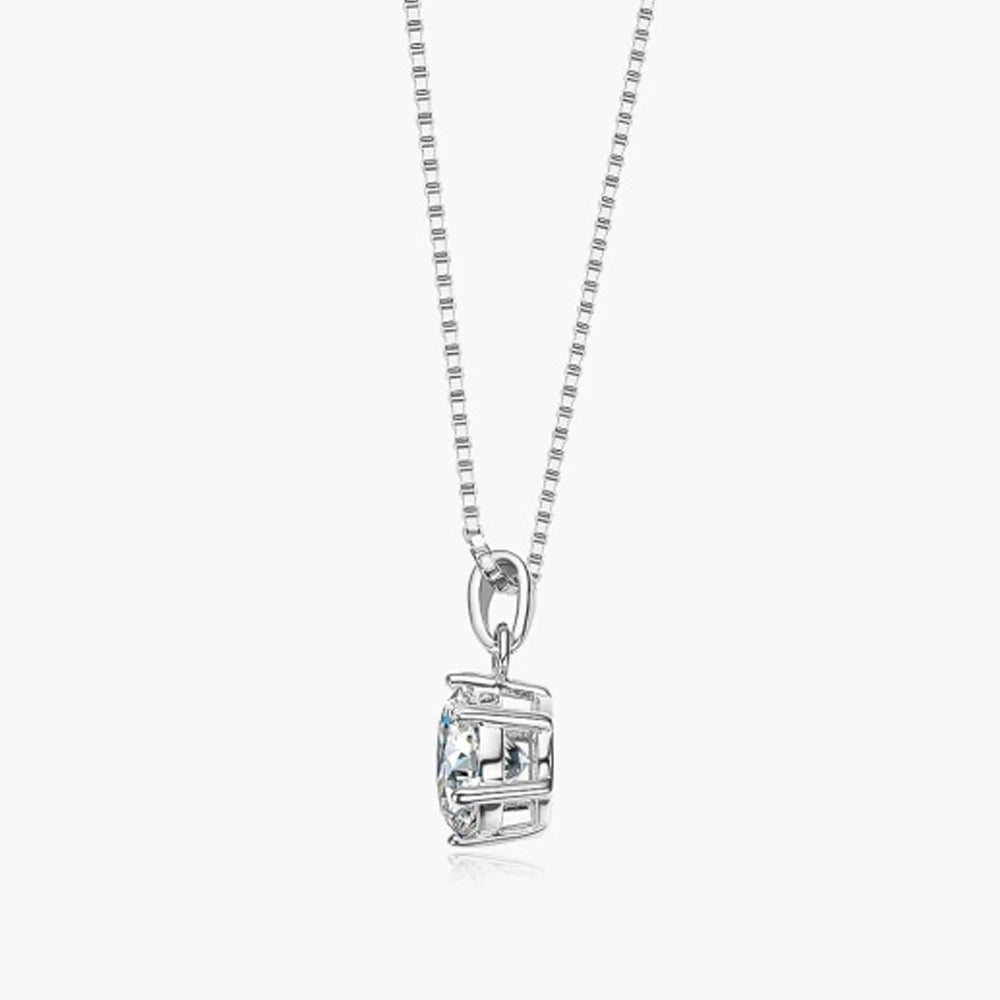 Serenity 1-10ct D Color Big Moissanite Pendant Necklace Women Wedding Gift S925 Sterling Silver Sparkling Lab Diamond Neck Chain - Madeinsea©