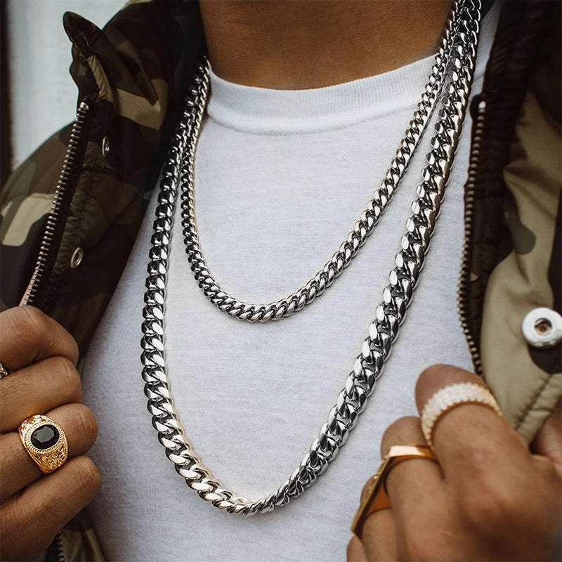High Quality 6mm Unisex 925 Silver Cuban Chain Necklace For Men Hip Hop Jewelry