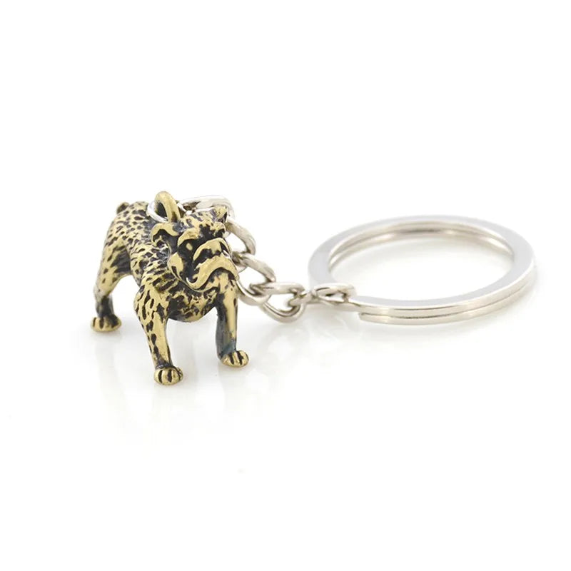 Vintage 3D French Bulldog&Pug Key Chains Cute Animals Keychains Keyring Pet Fashion Jewelry Boyfriend Girls Gift Accessories