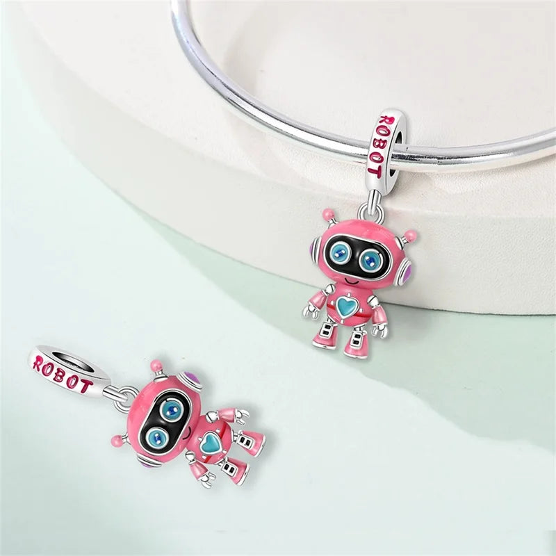 925 Sterling Silver Time Machine Trunk Travel Camera Charms Beads Fit 3mm 925 Original Bracelets DIY Jewelry Birthday Gift