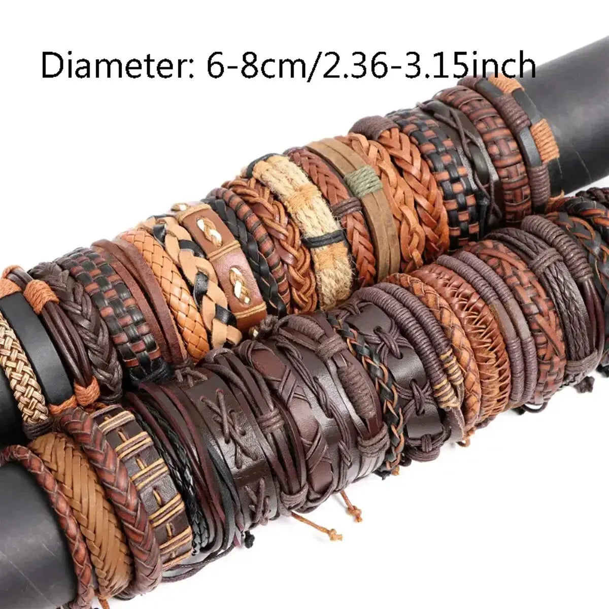 10PCS Random Style Men's Women's Webbing, Rope,Leather Bracelet Classical Festive Women Gift(Including But Not Limited to Pic)