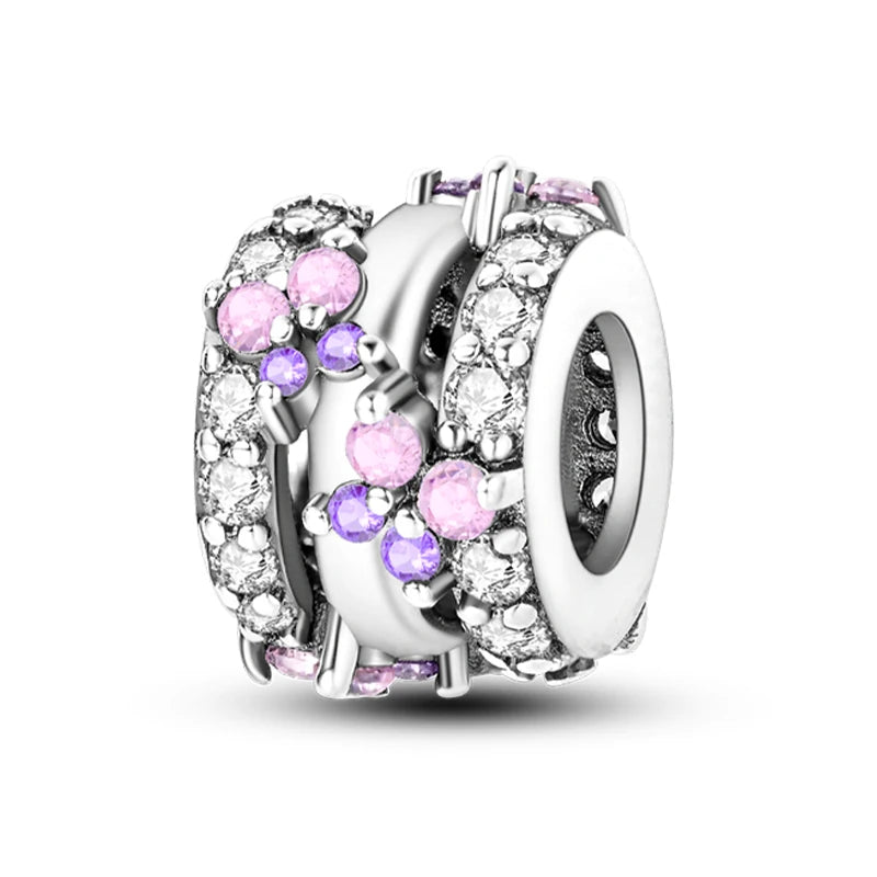 Hot Sale Charms Beads 925 Sterling Silver Pink Perfume Bottle Letter Luminous Firefly Tarot Card Beads Fit DIY Bracelets Jewelry - Madeinsea©