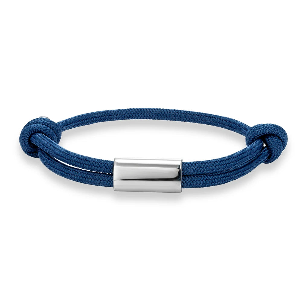 MKENDN Personalized Sailing Rope Bracelet Engraved Name Waterproof Cord Men Women Camping Jewelry Gift