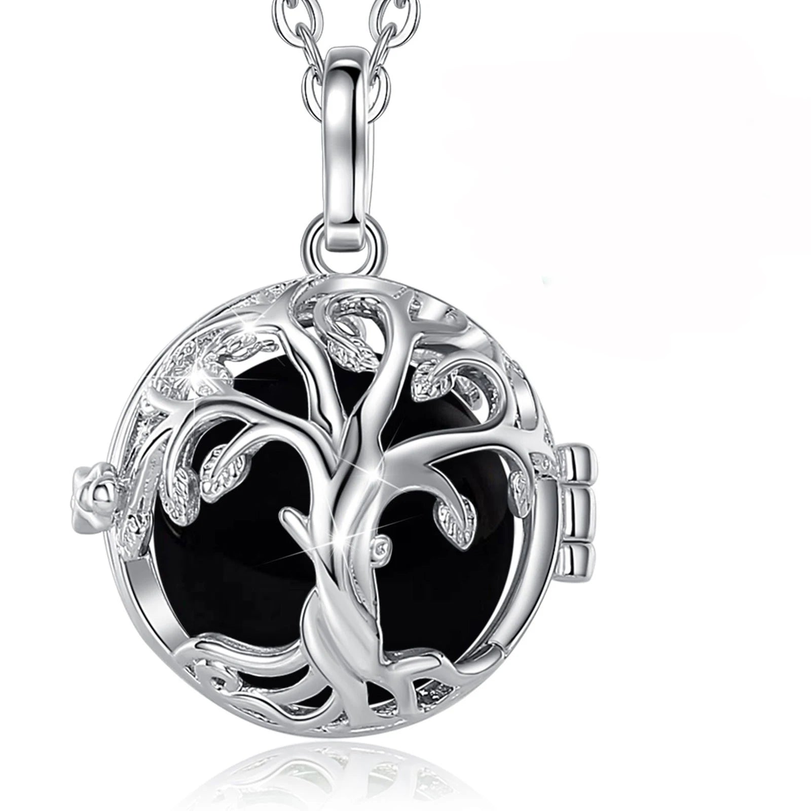 Collier cage améthyste Eudora Arbre de vie, pierre de cristal de guérison énergétique, pendentif obsidienne lapis, bijoux spirituels, cadeau de méditation