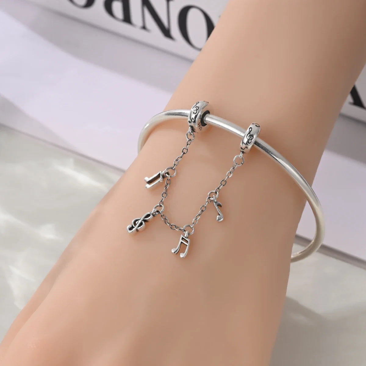 925 Sterling Silver Musical Instrument Charms Beads Piano Guitar Earphone Pendants Earrings Fit Bracelet DIY Fine Jewelry Gift