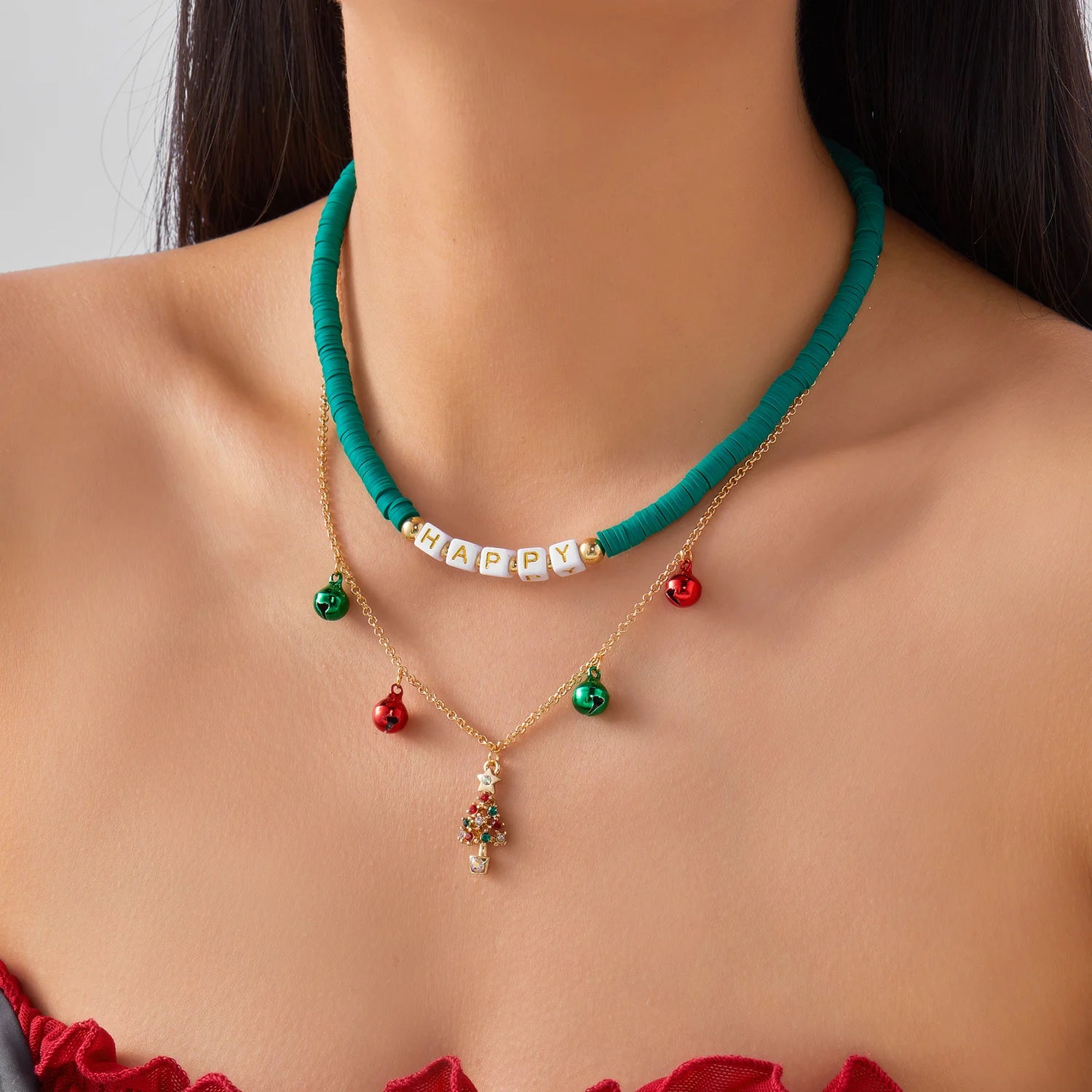 Fashion Christmas Necklaces for Women Santa Claus Xmas Tree Snowflake Elk Snowman Pendant Metal Clavicle Choker Girl Party Gifts