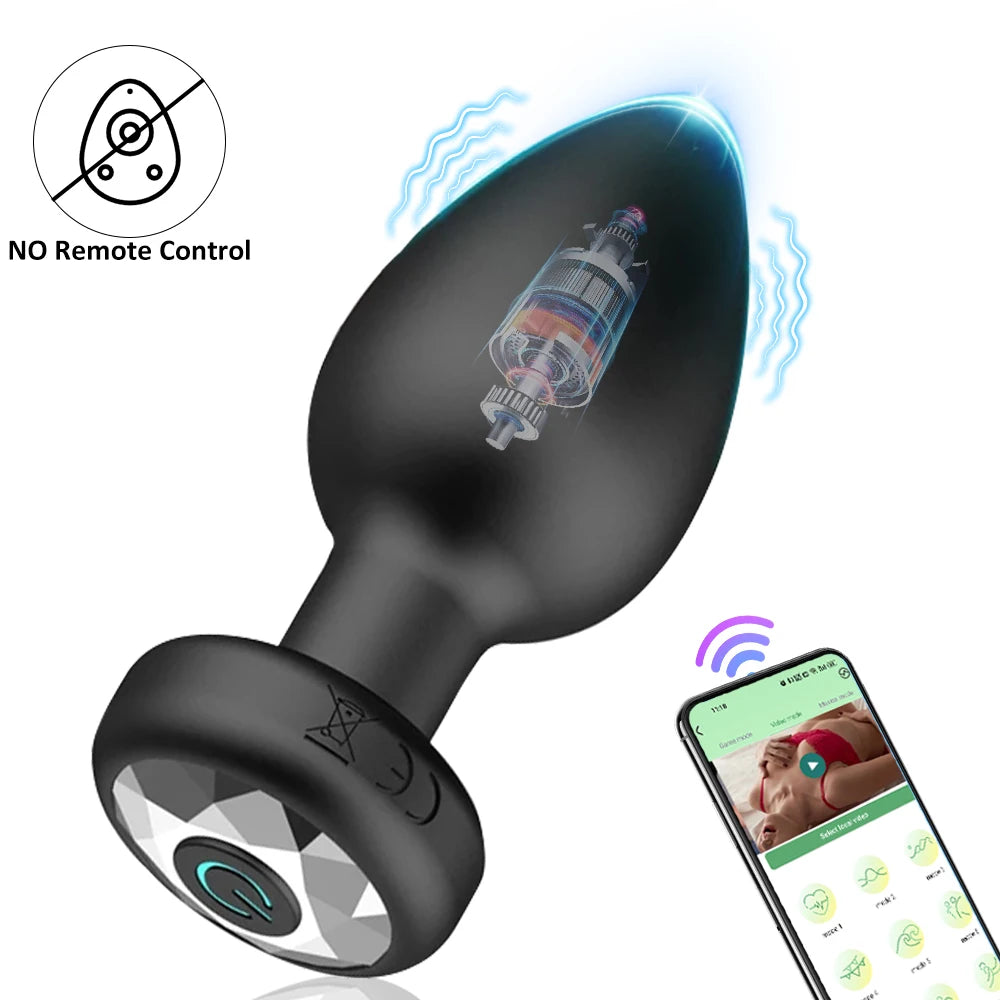 APP Remote Control Anal Vibrator Bluetooth Butt Plug Men Prostate Massager Female Masturbator Adult Sex Toys for Women Men Gay