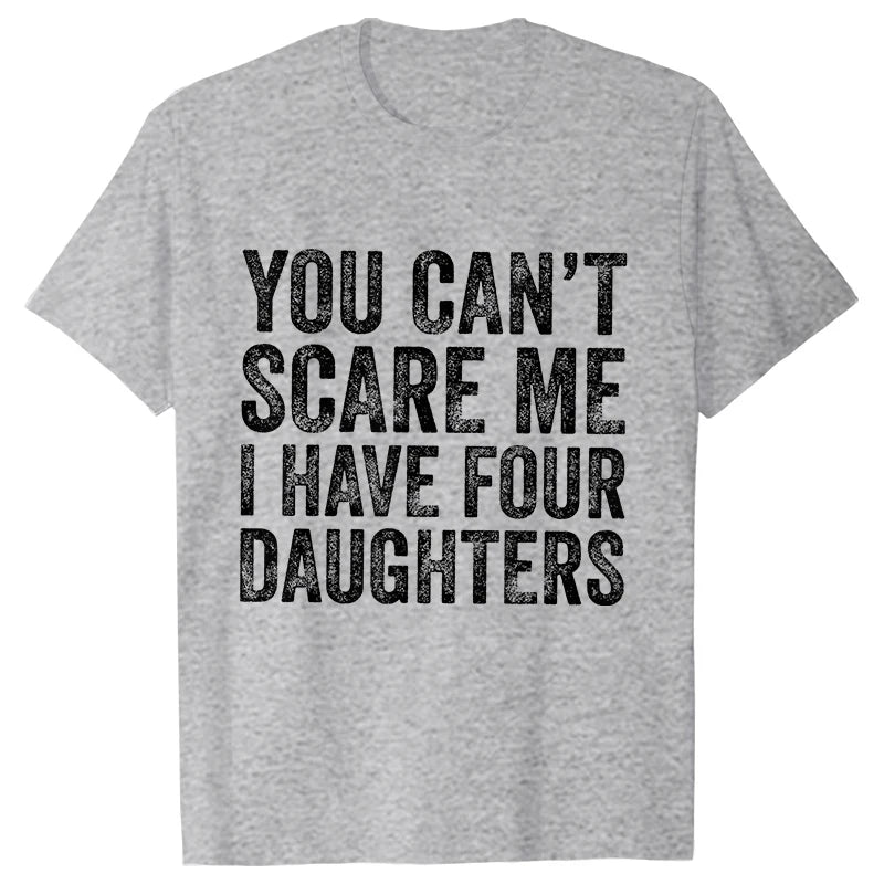 T-shirts for Men Funny Print Tshirt Dad Daddy Daughters Oversized Clothes Short Sleeve Tees Children Cute Joke Men Tshirt Tops