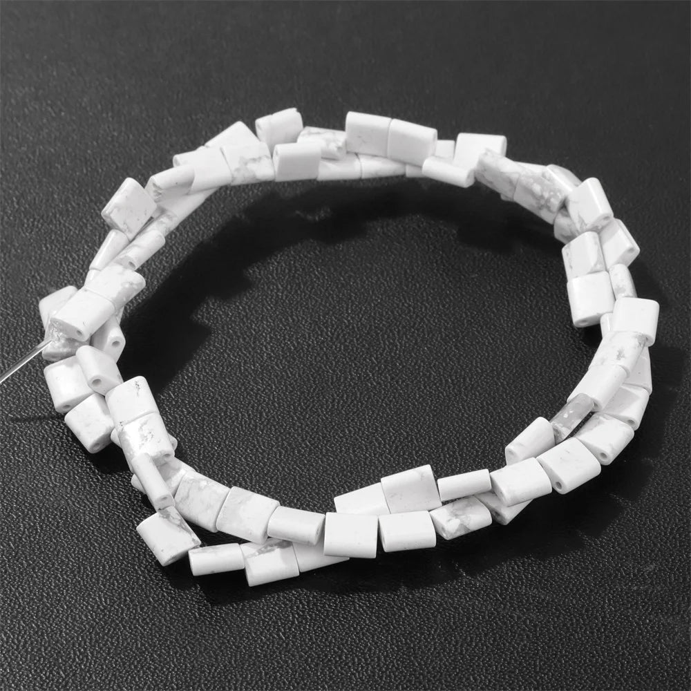 5MM Double Hole Square Bead Natural Tiger Eye Quartzs Imperial Jaspers DIY Beads For Jewelry Making Bracelet Necklace Handmade